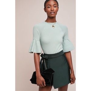 ANTHROPOLOGIE / MOTH Blue Anais Bell-Sleeve Pullover - Sz XS